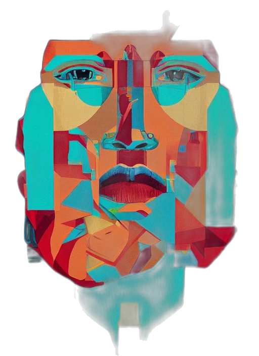 face, mask, robot, crown transparent PNG cut-out