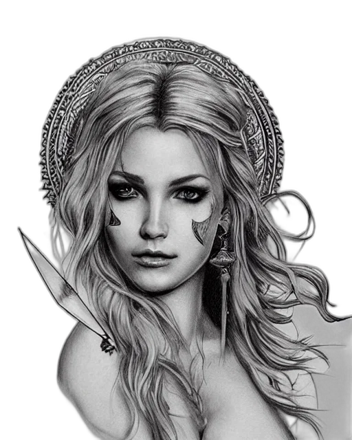crown, jewelry, sword, face, fantasy art, photorealistic, comic book art, pencil sketch transparent PNG cut-out