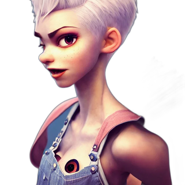 staff, face, robot, dress, concept art, 3d render, fantasy art, photorealistic transparent PNG cut-out