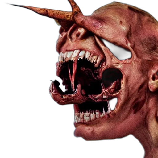 face, mask, creature, staff transparent PNG cut-out