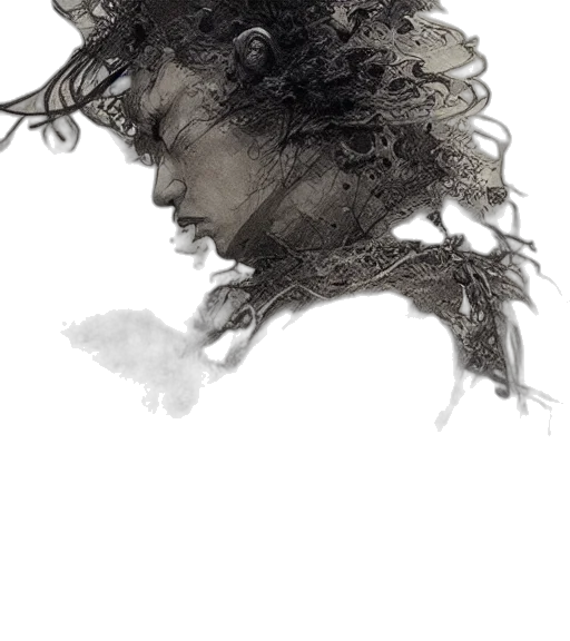 hair, crown, dragon, mask transparent PNG cut-out