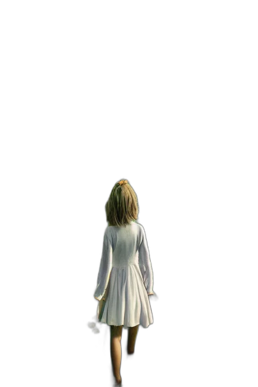 dress, staff, hair, jacket transparent PNG cut-out