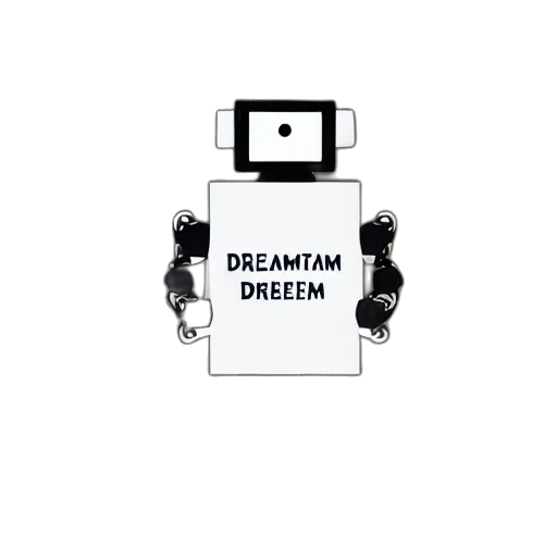 robot, pixel art, concept art, cyberpunk, 3d render, artificial, intelligence, holding transparent PNG cut-out