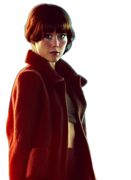 jacket, face, staff, concept art transparent PNG cut-out