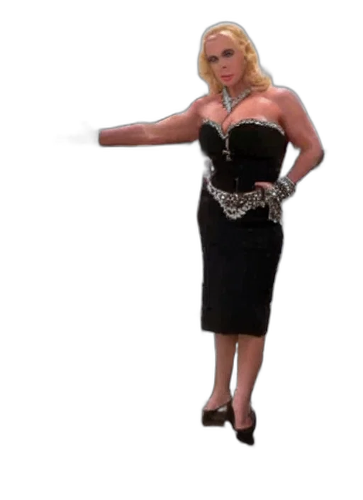 dress, creature, staff, animal transparent PNG cut-out