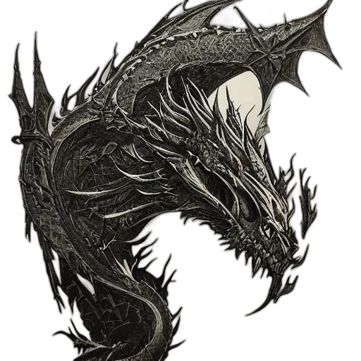 dragon, creature, weapon, animal transparent PNG cut-out