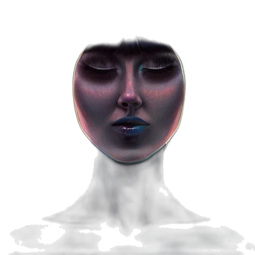 face, mask, robot, creature transparent PNG cut-out