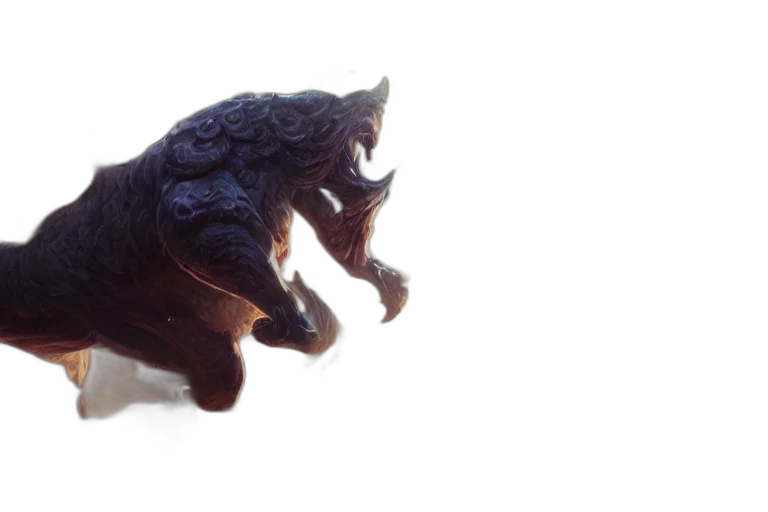 dragon, animal, creature, hair transparent PNG cut-out
