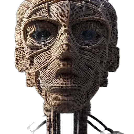 mask, robot, face, creature transparent PNG cut-out