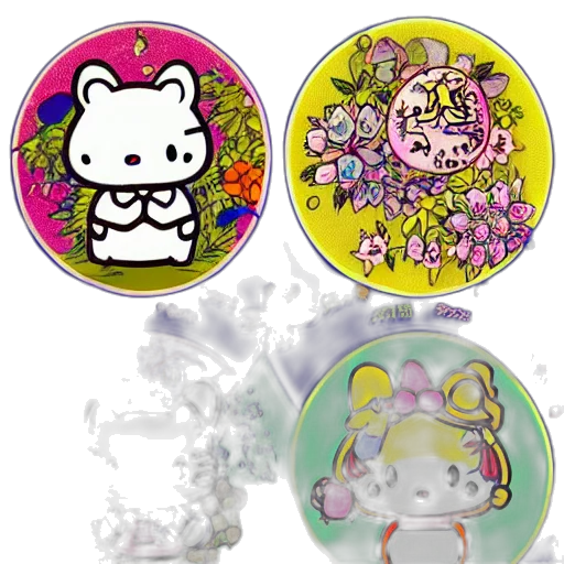 pastel, sanrio, characters, style, ernst, haeckel transparent PNG cut-out