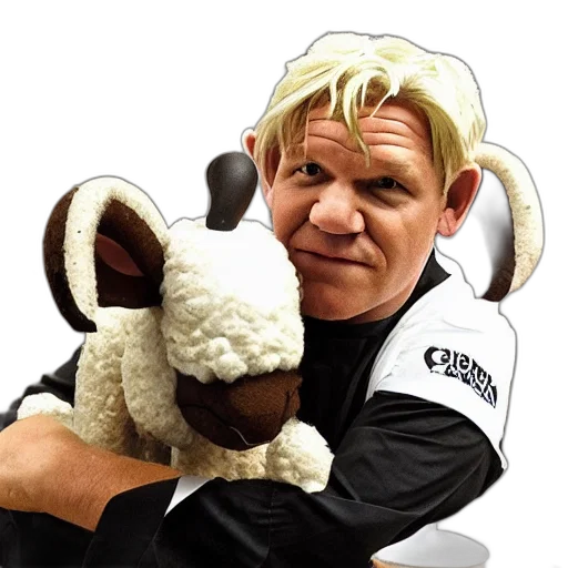 animal, staff, chef, gordon, ramsay, ram, sheep, horns transparent PNG cut-out