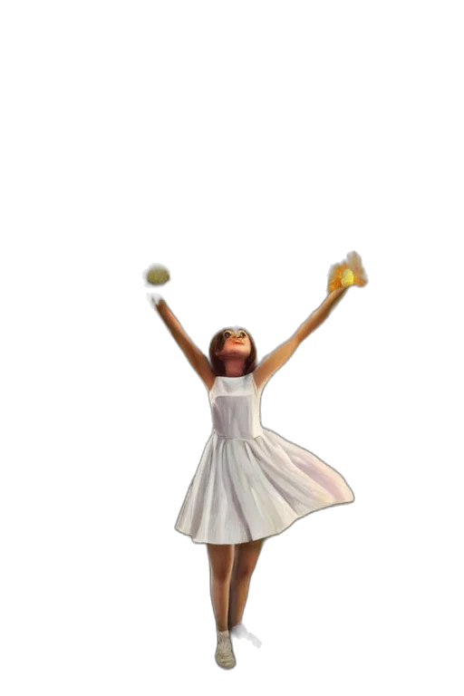 dress, 3d render, concept art, photorealistic, pixel art, giant, white, daisies transparent PNG cut-out