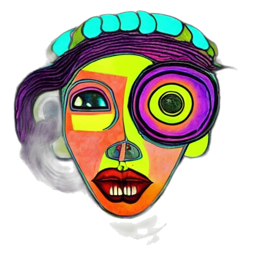 mask, face, concept art, cartoon transparent PNG cut-out