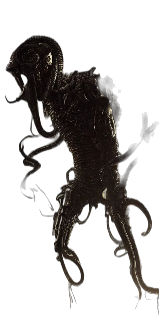 creature, staff, robot, mask transparent PNG cut-out