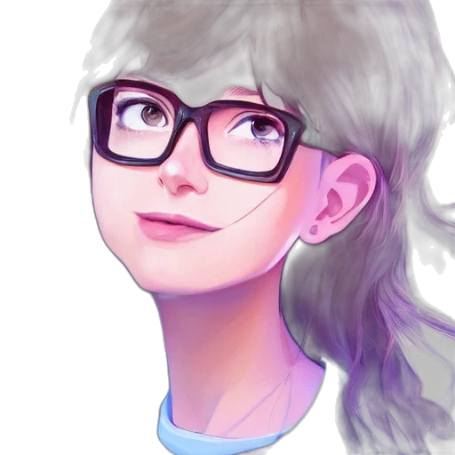 face, staff, anime, photorealistic transparent PNG cut-out