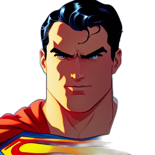 face, comic book art, cartoon, concept art transparent PNG cut-out