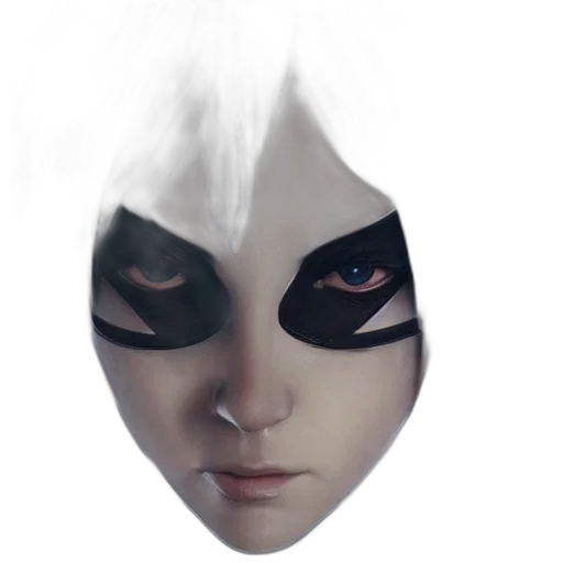 mask, face, creature, robot, concept art, 3d render, photorealistic, anime transparent PNG cut-out