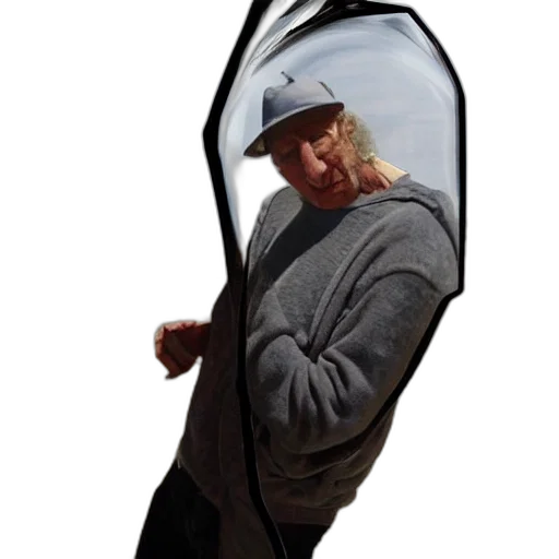 hat, umbrella, staff, jacket, cliff, stoll, trapped, inside transparent PNG cut-out