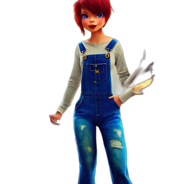 jacket, weapon, staff, concept art, 3d render, fantasy art, cartoon, blue transparent PNG cut-out