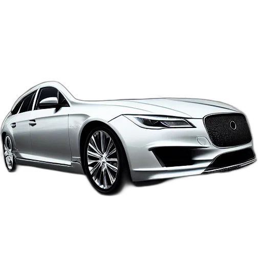car, 3d render, photorealistic, concept art, walter, white, luxury, high transparent PNG cut-out