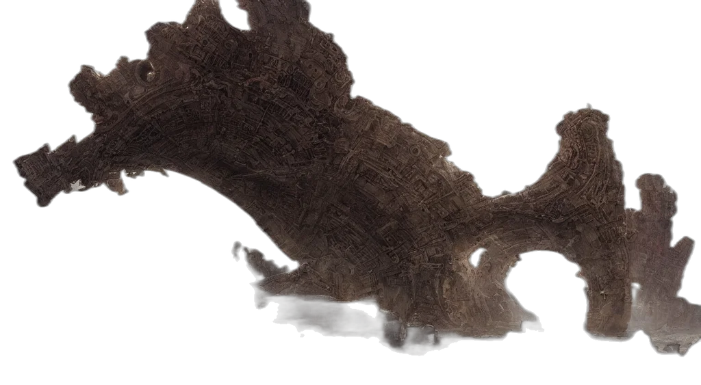hair, dragon, tree, staff transparent PNG cut-out