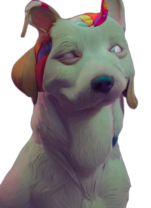 creature, staff, animal, face, concept art, 3d render, photorealistic, fantasy art transparent PNG cut-out