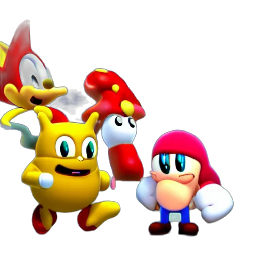 hat, crown, staff, 3d render transparent PNG cut-out