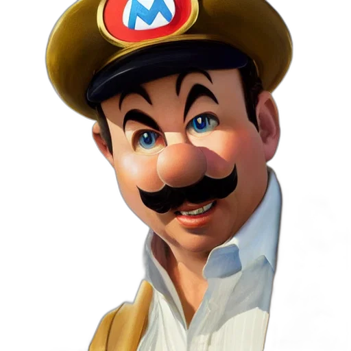 face, hat, staff, mask, 3d render, photorealistic, concept art, cartoon transparent PNG cut-out