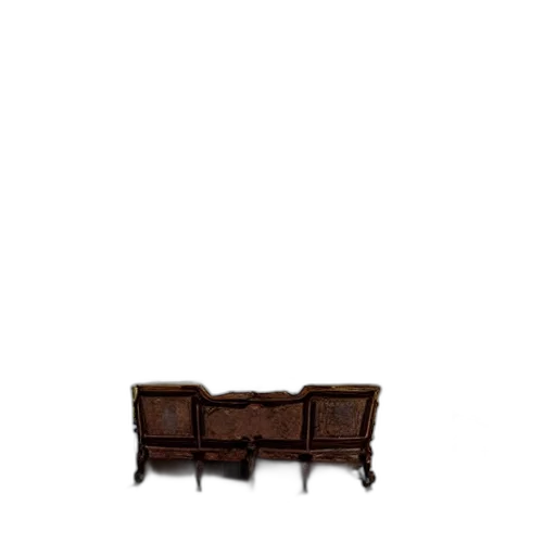furniture, crown, shoes, staff, 3d render, concept art, photorealistic, earth tones transparent PNG cut-out
