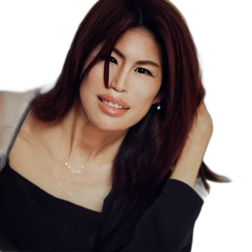 jewelry, photorealistic, oil painting, photoshoot, japanese, cindy, crawford, soft transparent PNG cut-out