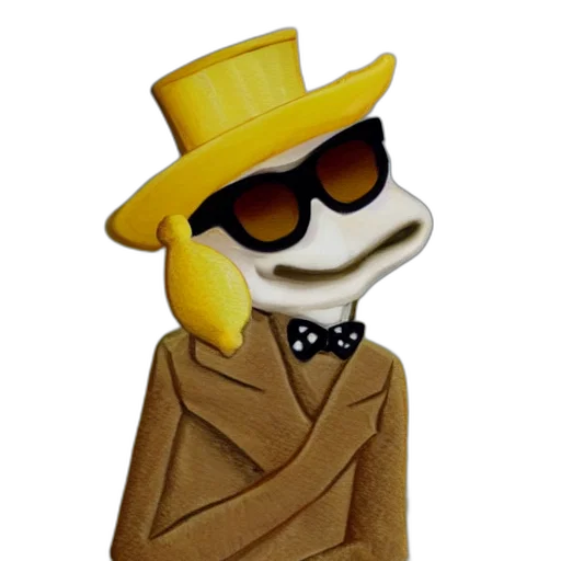 hat, jacket, mask, staff transparent PNG cut-out