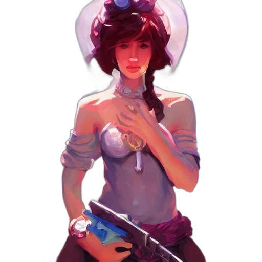 staff, weapon, hat, robot transparent PNG cut-out