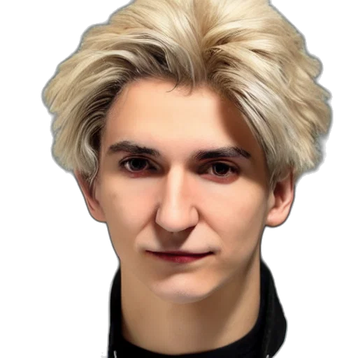 face, hair, staff, jacket, photorealistic, 3d render, cartoon, concept art transparent PNG cut-out