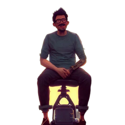 staff, robot, furniture, face transparent PNG cut-out