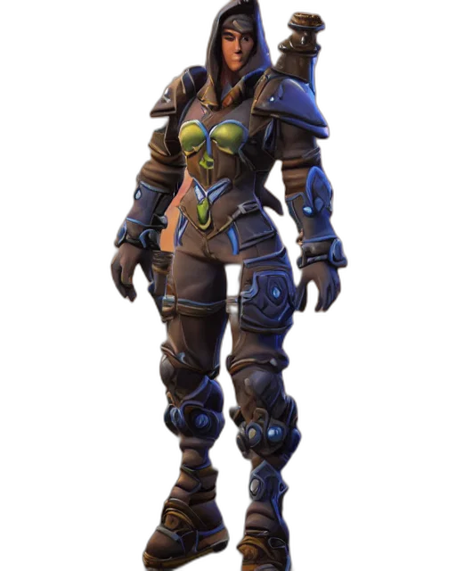 jacket, weapon, staff, robot transparent PNG cut-out