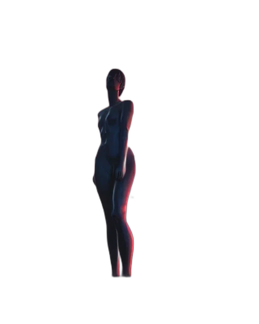 dress, robot, staff, creature transparent PNG cut-out