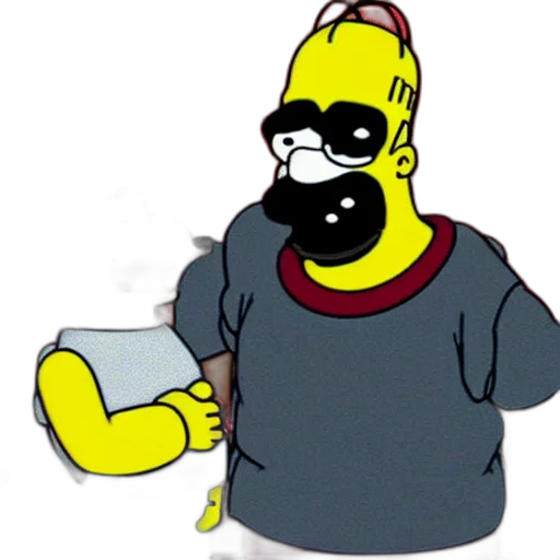 mask, staff, robot, cartoon, concept art, 3d render, vaporwave, travis transparent PNG cut-out