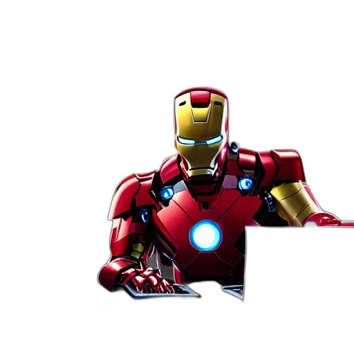 robot, 3d render, concept art, comic book art transparent PNG cut-out