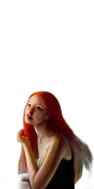 dress, face, hair, robot, photorealistic, oil painting, fantasy art, 3d render transparent PNG cut-out