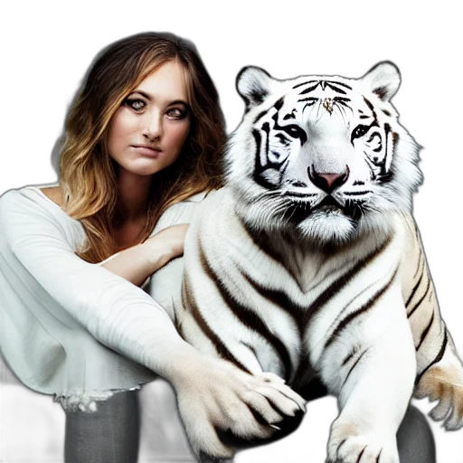 animal, photorealistic, concept art, fantasy art, studio, photo, beautiful, blonde transparent PNG cut-out