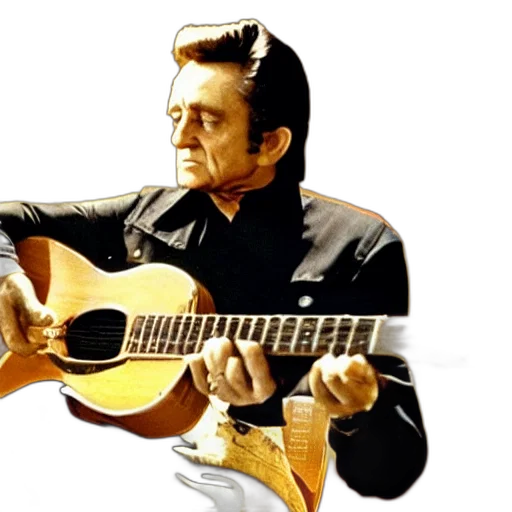 still, johnny, cash, guitar transparent PNG cut-out