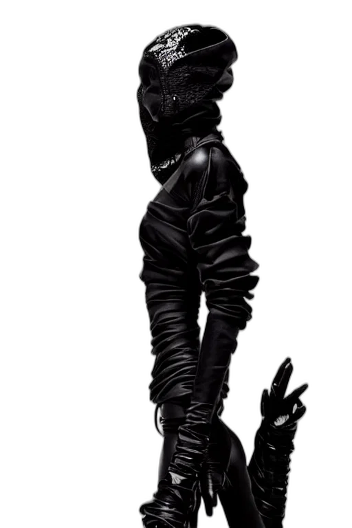 jacket, mask, staff, shoes transparent PNG cut-out