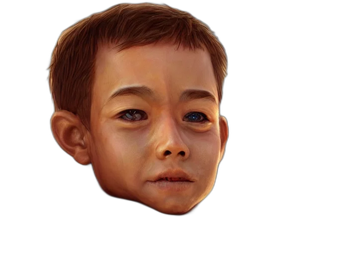 face, mask, robot, creature, photorealistic, concept art, 3d render, pixel art transparent PNG cut-out