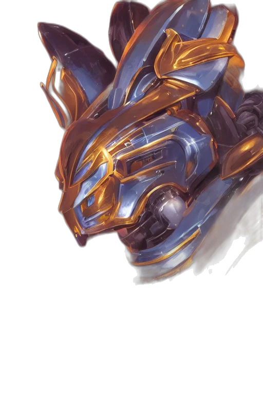 mask, robot, dragon, face, concept art, fantasy art, watercolor, photorealistic transparent PNG cut-out
