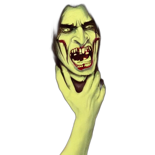 mask, face, creature, staff transparent PNG cut-out