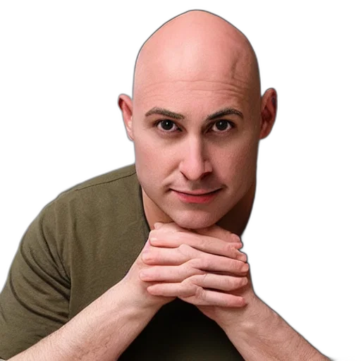 face, hair, staff, jacket transparent PNG cut-out