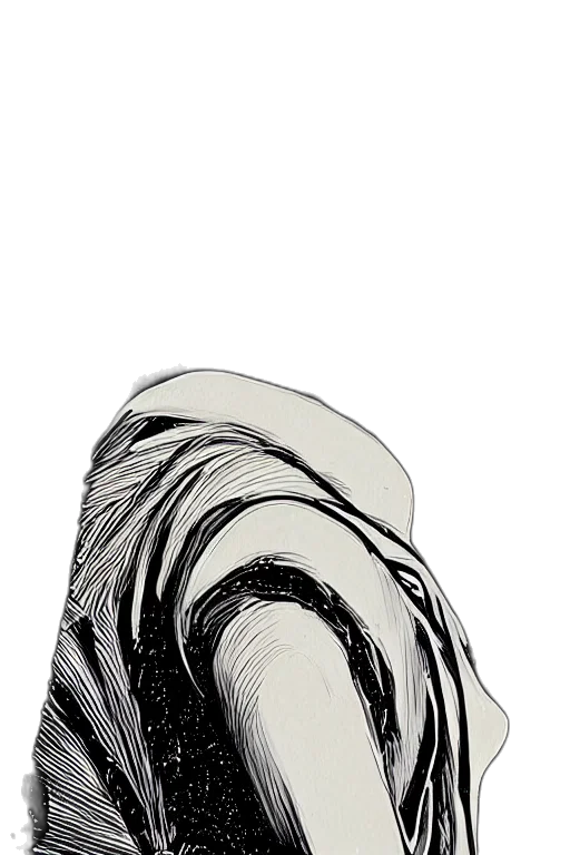 mask, jacket, hair, dress transparent PNG cut-out