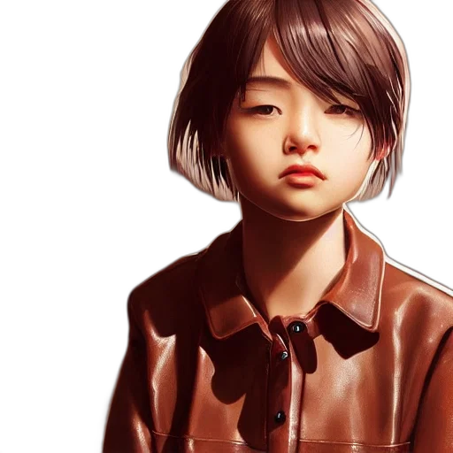 jacket, face, photorealistic, concept art transparent PNG cut-out