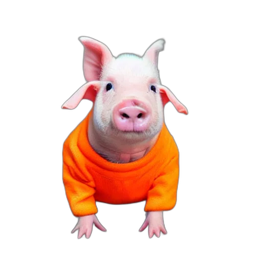animal, creature, face, jacket, 3d render, concept art, photorealistic, pixel art transparent PNG cut-out