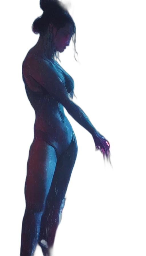 dress, robot, creature, hair transparent PNG cut-out